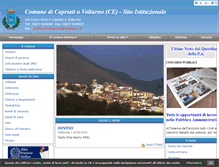 Tablet Screenshot of comune.capriatiavolturno.ce.it